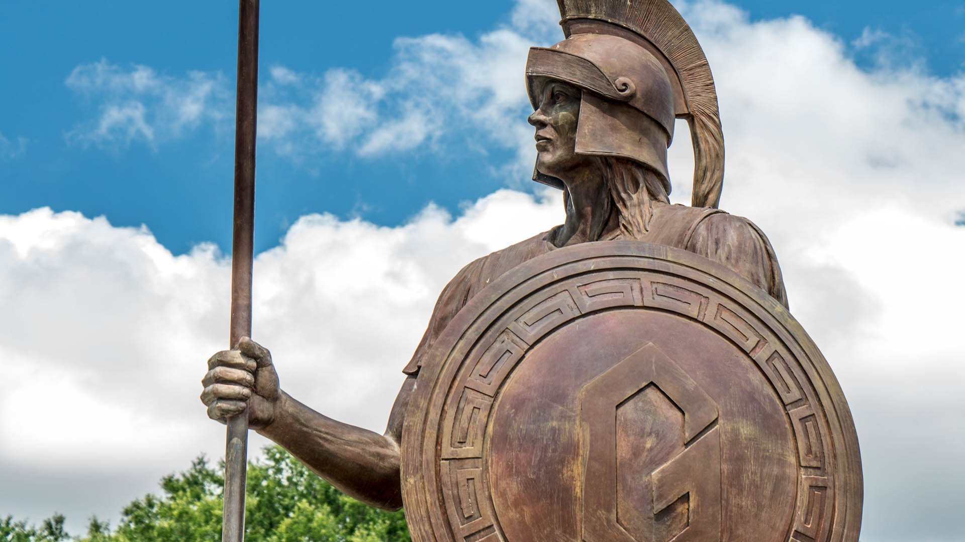 UNCG Spartan Statue